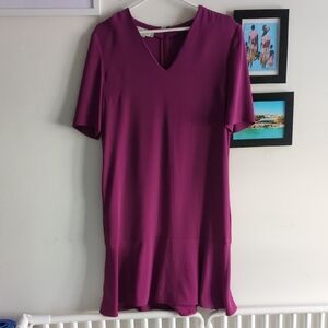 Stella McCartney Magenta V-Neck Dress